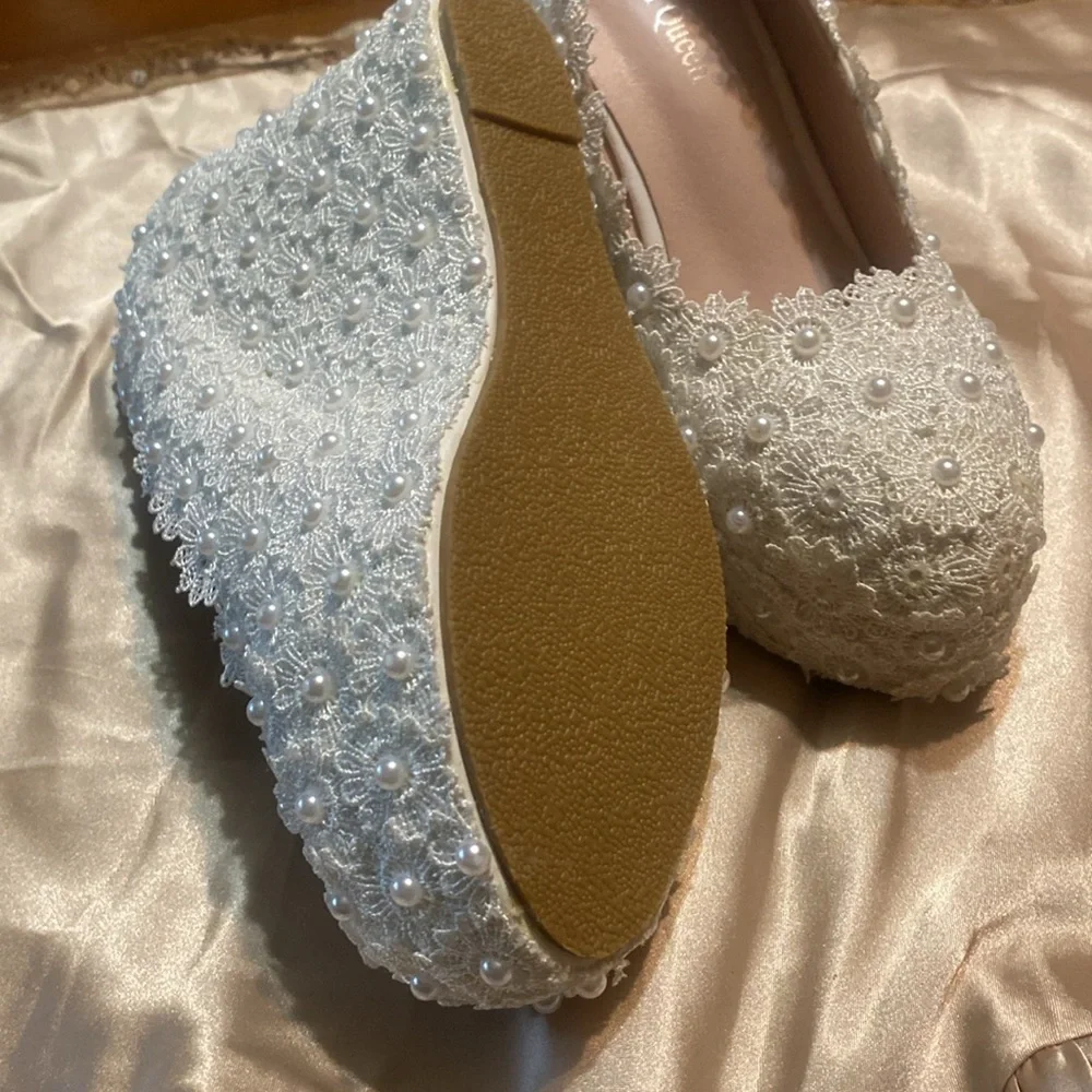 Crystal Queen wedding or prom shoes or anything you want them to be! Size 38 - Picture 7 of 8